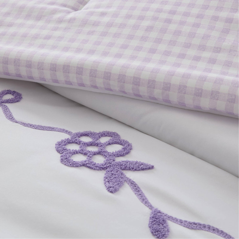 4-Piece Twin/Twin XL Comforter Set,Purple
