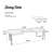 Transitional Style Dining Table With 2X Leaves, Kitchen Table