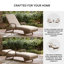 Chaise longue avec coussin Anikyn