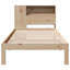 Bookcase Bed Without Mattress Solid Wood Pine-630190624-630190625