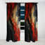 Barstow - Rideau peinture abstraite - Rideau occultant en velours - 1 panneau-1142956151