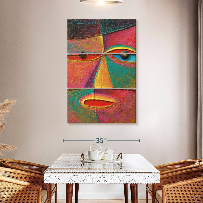 Leisha Abstract Acrylic Portrait