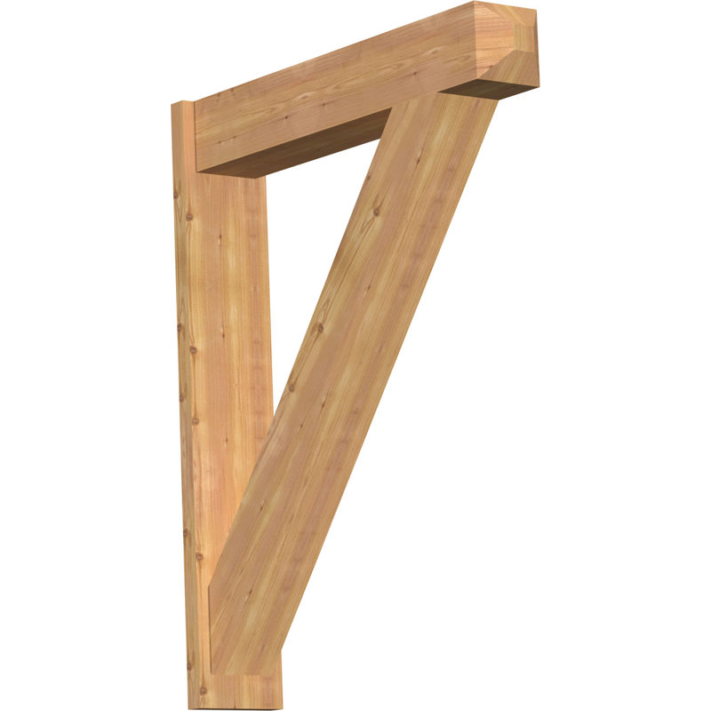 Artisan traditionnel en bois rustique, P 38 po x H 46 po, Cèdre rouge occidental l 7 1/2 po (lisse)