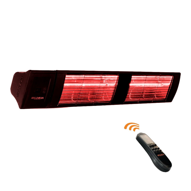 Electric Ceiling Mounted Patio Heater, Black