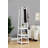 Coat Rack with 3-Tier Storage Shelves