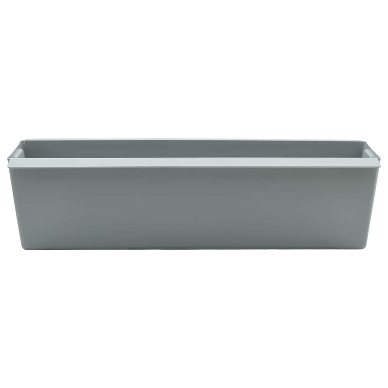Planter, 9.5cm H x 36cm W x 13.5cm D, Light Grey