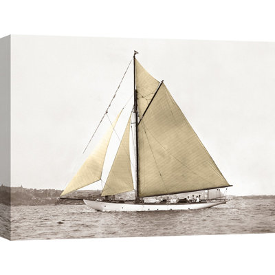 Yacht on Sydney Harbour 1 Piece Wrapped Canvas Wall Art
