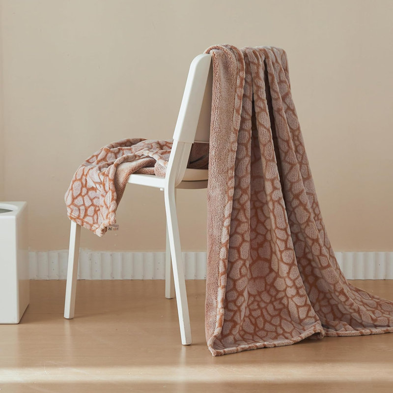 Jeté pour couvertures douces et moelleuses pour femmes, Girafe
