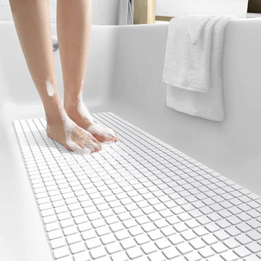 Pebblz Suction Non-Slip Mat for Shower 16 x 9, Clear – iDesign