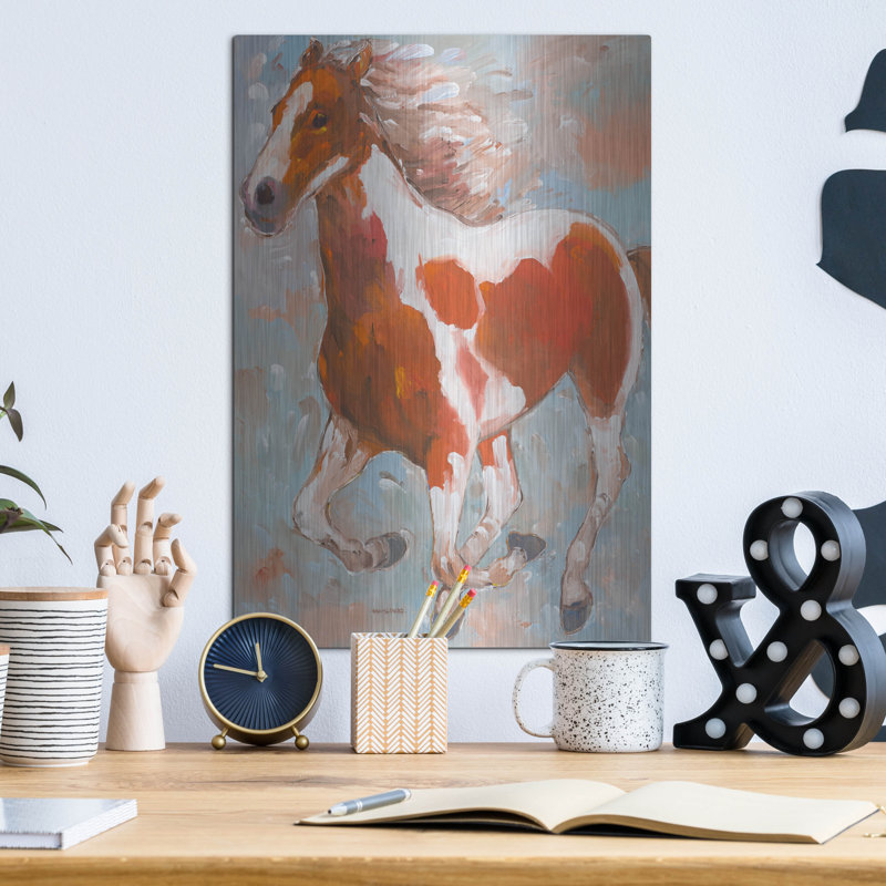 «Painted Horse» par Hooshang Khorasani, H 16 po x l 12 po