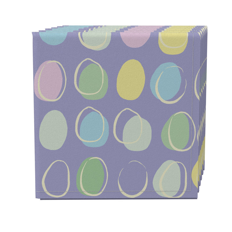 Cotton Twill Geometric Square Napkin