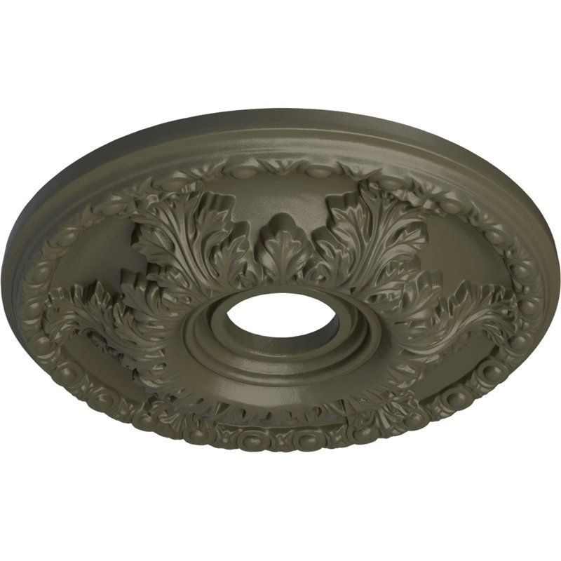 Médaillon de plafond Endurathane Granada, DE 18 po x P 3 1/2 po x P 2 1/2 po (convient aux auvents jusqu'à 6 5/8 po)