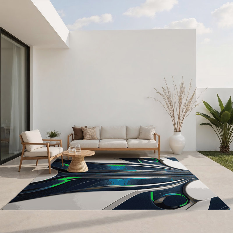 Tapis intérieur et extérieur Pulsar Drift, Rectangle 1 pi 6 po x 2 pi 6 po