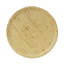 Table d'appoint cylindrique MGO, texture semblable au bois, couleur brun antique