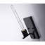 DEL de 6 watts Deena - réminiscence - filament droit gris flexible - T9 - base moyenne - CCT 2700K - transparent - 120 volts