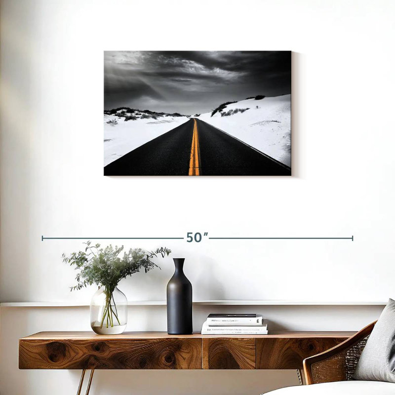 Mehar White Sands Open Road, 20" H x 30" W
