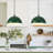 2- light 11.8inches Modern Green Dome Single Pendant Light For Kitchen,Restaurant Room Aisle-214436362