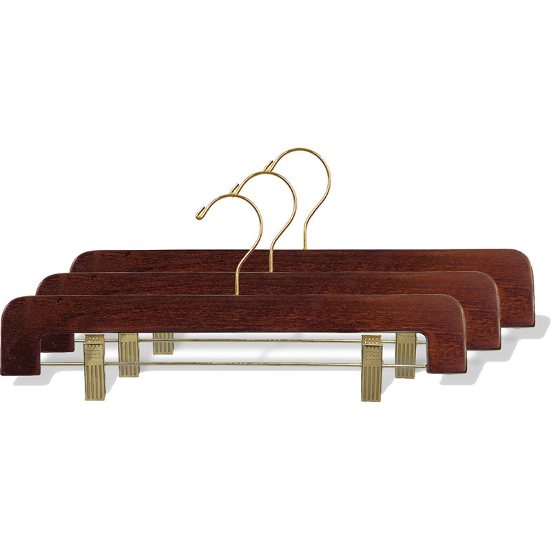 Cintre pour jupes / pantalons Wentworth, Noyer / Laiton