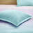 Glimmer Aqua Metallic Glitter Reversible 4-Piece Full/Queen Comforter Set-160618897-138026305