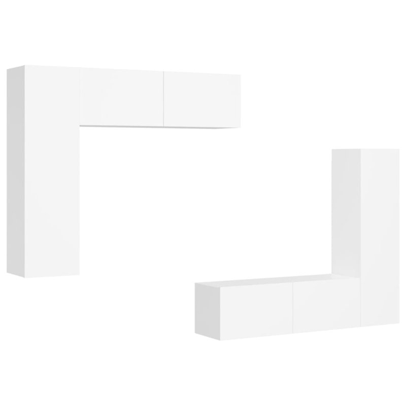 Blackowski TV Stand for TVs up to 88", 30cm H x 30cm D x 80cm W, White