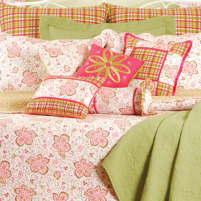 Colonial Williamsburg Plaid Center Pieced Throw Pillow