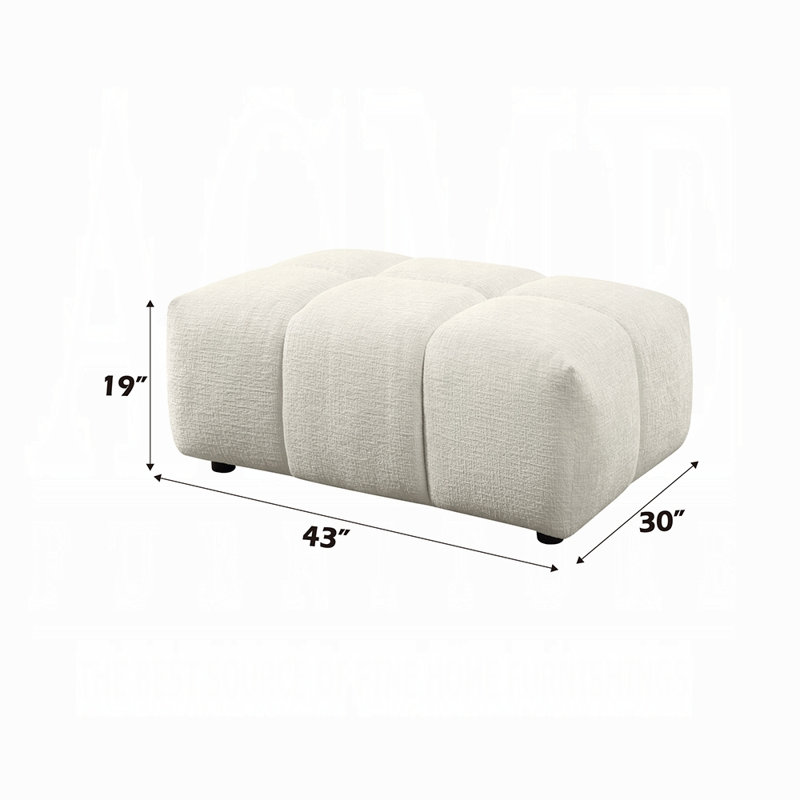 Repose-pieds Sahara, Acier inoxydable, Boucle - beige