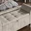 Charlotte Upholstered Storage Ottoman, Toy Storage, Stool, Seat, UKFR Certified-403165179