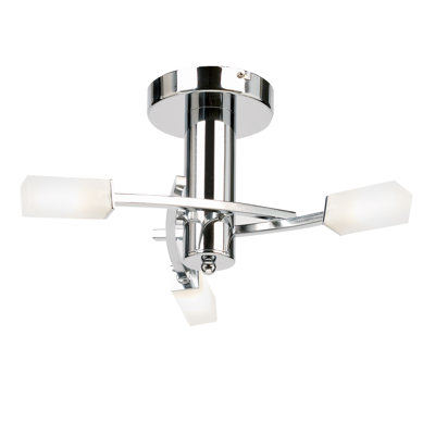 Alexia Glass Semi Flush Mount