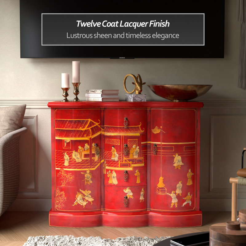 Red Lacquer Cabinet - Courtyard