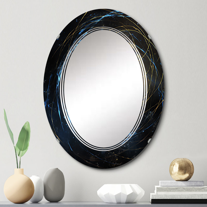 Miroir mural Space Space Orbiting A Black Hole II, 30 po x 20 po