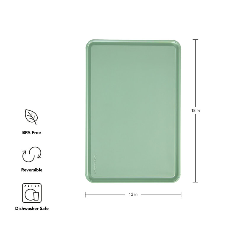 Planche à découper Kitchenaid en poly 12 x 18 po, Pistache