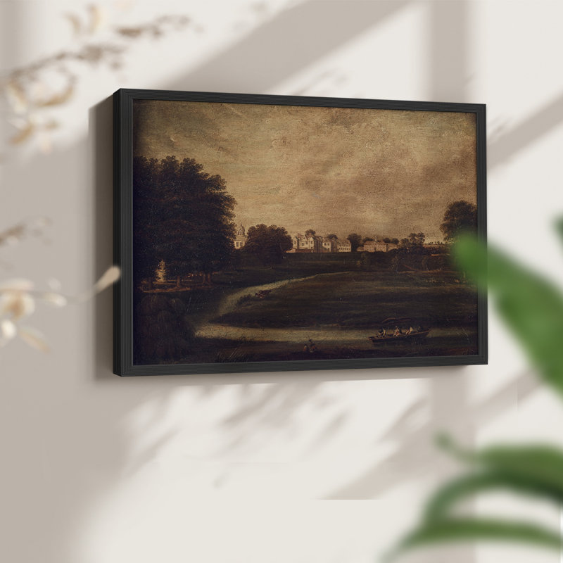 Paysages rétro-CCLXI-impression encadrée - réaménageable, H 11 po x l 14 po, Noir