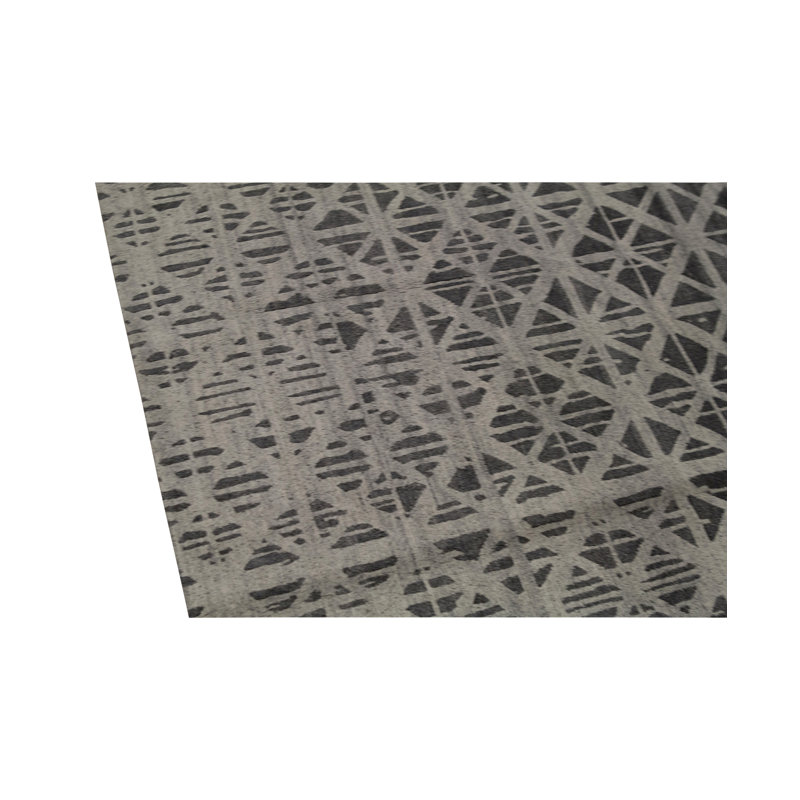 Geometric Area Rug in Gray