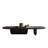Modern Classic Oval Wood Coffee Table Minimalism Industrial Black Living Room Table For Living Room Lounge Office