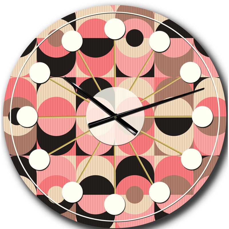 Horloge murale rétro Mid-Century, Grand