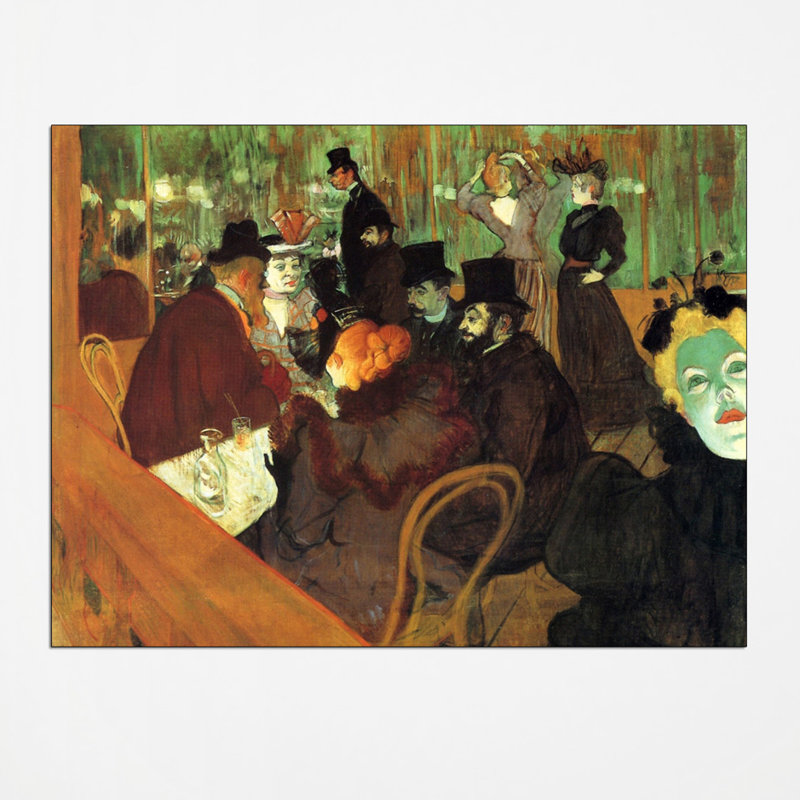Henri De Toulouse-Lautrec - Wrapped Canvas Painting, 90cm H x 120cm W x 1.8cm D