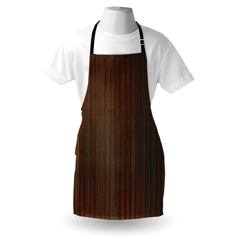 Tablier de préparation et saveur chocolat unisexe, plancher en bois, taille adulte, brun