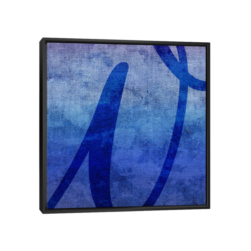 «The Type Stain», art textuel sur toile TOA415, Toile, H 18 po x l 18 po x P 1,5 po