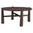 Mid-Century Modern Solid Mango Wood Round Coffee Table - Dark Walnut