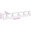 Solid Wood Wall 1 - Hook Coat Rack