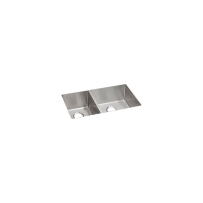 Crosstown 32" L x 19" W Double Basin Undermount Kitchen Sink