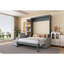 Grand lit escamotable mural avec canapé et tablettes-1587293346