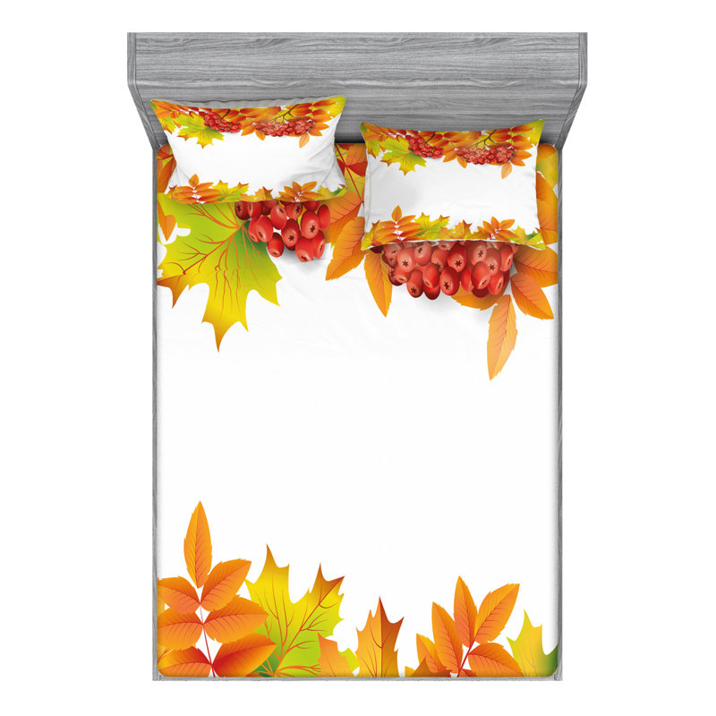 Microfiber Sheet Set, Queen Sheet Set with Fitted Sheet