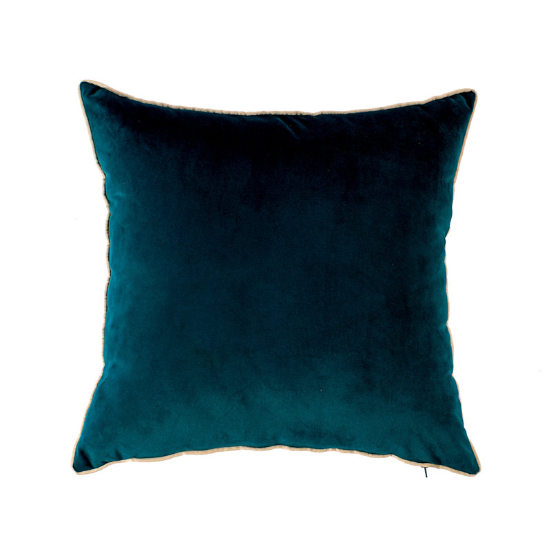 Ensemble de 2 coussins en velours, Bleu sarcelle