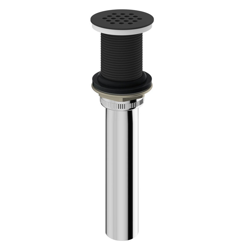 Drain de lavabo de salle de bain à vasque, Noir mat