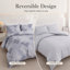 Premium Reversible Duvet Cover Set with Zipper Closure and Corner Ties-122250848