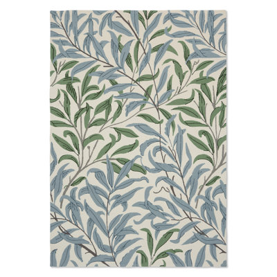 Floral Area Rug in Green