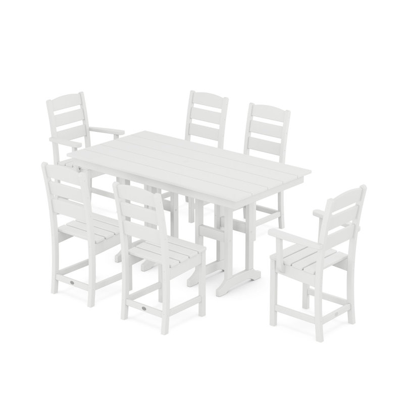Lakeside 7-Piece Dining Set, White