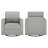 Weston Genuine Leather Swivel Accent Chair(Set Of 2)-126300405