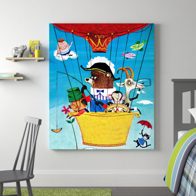 Kreutzer 'Flying Balloon' Canvas Art